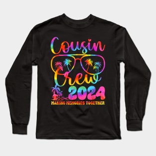 Cousin Crew 2024 Summer Vacation Beach Family Trips Matching Long Sleeve T-Shirt